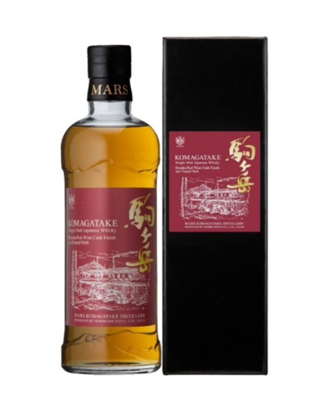 画像1: マルスウイスキー　シングルモルト駒ヶ岳　 Hosaka Red Wine Cask Finish and Peated Malt　700ml  (1)