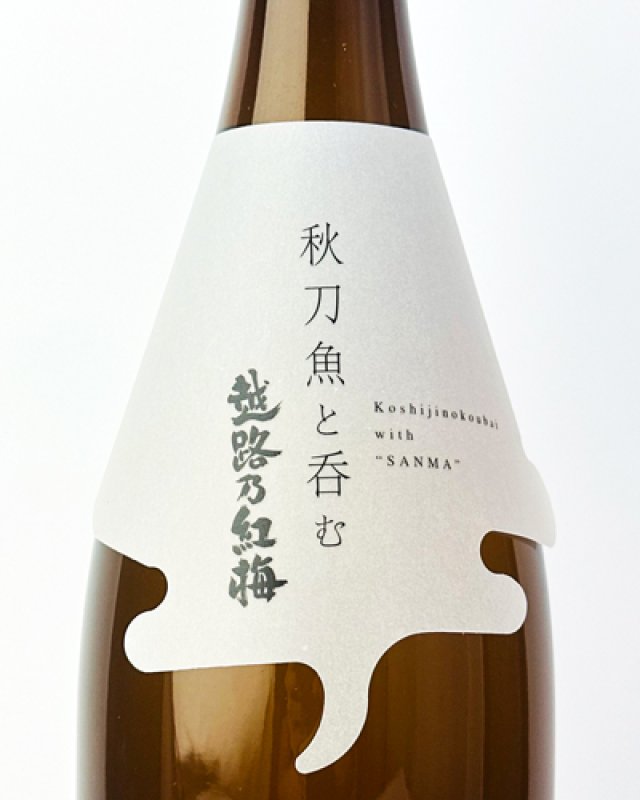 画像2: 秋刀魚と呑む越路乃紅梅　720ml  (2)