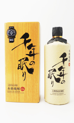 画像1: 長期熟成麦焼酎　千年の眠り 720ml 【篠崎】【福岡県】【麦焼酎】【高級】